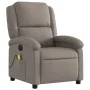 Sillón reclinable de masaje eléctrico tela gris taupe de , Sillones - Ref: Foro24-3204160, Precio: 258,79 €, Descuento: %