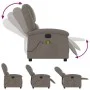 Sillón reclinable de masaje eléctrico tela gris taupe de , Sillones - Ref: Foro24-3204160, Precio: 258,79 €, Descuento: %