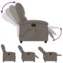 Sillón reclinable de masaje eléctrico tela gris taupe de , Sillones - Ref: Foro24-3204160, Precio: 253,25 €, Descuento: %