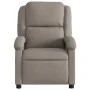 Sillón reclinable de masaje eléctrico tela gris taupe de , Sillones - Ref: Foro24-3204160, Precio: 258,79 €, Descuento: %