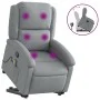 Sillón de masaje reclinable de pie de tela gris claro de , Sillones - Ref: Foro24-3204176, Precio: 293,73 €, Descuento: %