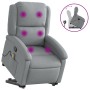 Sillón de masaje reclinable de pie de tela gris claro de , Sillones - Ref: Foro24-3204176, Precio: 276,34 €, Descuento: %