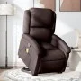 Silla de masaje reclinable de pie de tela marrón oscuro de , Sillones - Ref: Foro24-3204181, Precio: 290,82 €, Descuento: %