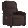 Silla de masaje reclinable de pie de tela marrón oscuro de , Sillones - Ref: Foro24-3204181, Precio: 290,82 €, Descuento: %