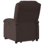 Silla de masaje reclinable de pie de tela marrón oscuro de , Sillones - Ref: Foro24-3204181, Precio: 276,68 €, Descuento: %