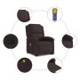 Silla de masaje reclinable de pie de tela marrón oscuro de , Sillones - Ref: Foro24-3204181, Precio: 290,82 €, Descuento: %