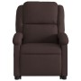 Silla de masaje reclinable de pie de tela marrón oscuro de , Sillones - Ref: Foro24-3204181, Precio: 276,68 €, Descuento: %