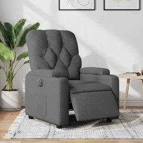 Sillón reclinable eléctrico de tela gris oscuro de , Sillones - Ref: Foro24-3204687, Precio: 242,51 €, Descuento: %