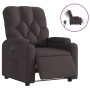 Sillón reclinable eléctrico tela marrón oscuro de , Sillones - Ref: Foro24-3204691, Precio: 237,87 €, Descuento: %