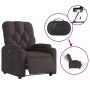 Sillón reclinable eléctrico tela marrón oscuro de , Sillones - Ref: Foro24-3204691, Precio: 237,87 €, Descuento: %
