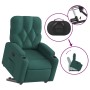 Sillón reclinable elevable tela verde oscuro de , Sillones - Ref: Foro24-3204716, Precio: 259,47 €, Descuento: %