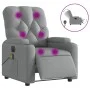 Sillón reclinable de masaje eléctrico tela gris claro de , Sillones - Ref: Foro24-3204698, Precio: 309,97 €, Descuento: %