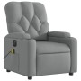 Sillón reclinable de masaje eléctrico tela gris claro de , Sillones - Ref: Foro24-3204698, Precio: 297,68 €, Descuento: %