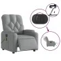 Sillón reclinable de masaje eléctrico tela gris claro de , Sillones - Ref: Foro24-3204698, Precio: 309,97 €, Descuento: %