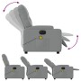 Sillón reclinable de masaje eléctrico tela gris claro de , Sillones - Ref: Foro24-3204698, Precio: 297,68 €, Descuento: %