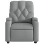 Sillón reclinable de masaje eléctrico tela gris claro de , Sillones - Ref: Foro24-3204698, Precio: 297,68 €, Descuento: %