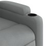 Sillón reclinable de masaje eléctrico tela gris claro de , Sillones - Ref: Foro24-3204698, Precio: 297,68 €, Descuento: %