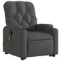 Silla de masaje reclinable de pie de tela gris oscuro de , Sillones - Ref: Foro24-3204723, Precio: 349,61 €, Descuento: %