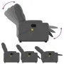Silla de masaje reclinable de pie de tela gris oscuro de , Sillones - Ref: Foro24-3204723, Precio: 349,61 €, Descuento: %