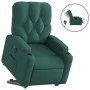 Sillón eléctrico reclinable elevable de tela verde oscuro de , Sillones - Ref: Foro24-3204740, Precio: 333,00 €, Descuento: %