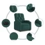 Sillón eléctrico reclinable elevable de tela verde oscuro de , Sillones - Ref: Foro24-3204740, Precio: 333,00 €, Descuento: %