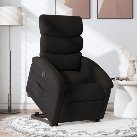 Sillón eléctrico reclinable elevable de tela negro de , Sillones - Ref: Foro24-3204004, Precio: 296,51 €, Descuento: %