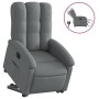 Sillón eléctrico reclinable elevable de tela gris oscuro de , Sillones - Ref: Foro24-3204117, Precio: 312,41 €, Descuento: %