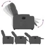 Sillón eléctrico reclinable elevable de tela gris oscuro de , Sillones - Ref: Foro24-3204735, Precio: 326,23 €, Descuento: %