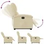 Sillón eléctrico reclinable elevable de tela color crema de , Sillones - Ref: Foro24-3204197, Precio: 328,09 €, Descuento: %