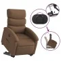 Sillón eléctrico reclinable elevable de tela marrón de , Sillones - Ref: Foro24-3204006, Precio: 323,45 €, Descuento: %