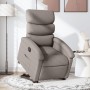 Sillón eléctrico reclinable elevable de tela gris taupe de , Sillones - Ref: Foro24-3204010, Precio: 299,12 €, Descuento: %