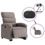 Sillón eléctrico reclinable elevable de tela gris taupe de , Sillones - Ref: Foro24-3204010, Precio: 299,12 €, Descuento: %