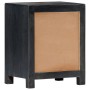 Mesita de noche tallada madera maciza de mango gris 40x30x50 cm de vidaXL, Mesitas de noche - Ref: Foro24-282722, Precio: 112...