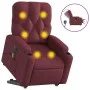 Sillón de masaje elevable eléctrico tela rojo tinto de , Sillones - Ref: Foro24-3204749, Precio: 346,59 €, Descuento: %