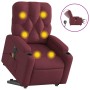 Sillón de masaje elevable eléctrico tela rojo tinto de , Sillones - Ref: Foro24-3204749, Precio: 326,22 €, Descuento: %