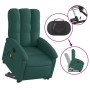 Sillón masaje eléctrico reclinable elevable tela verde oscuro de , Sillones - Ref: Foro24-3204134, Precio: 323,61 €, Descuent...