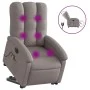 Sillón de masaje eléctrico reclinable elevable tela taupé de , Sillones - Ref: Foro24-3204136, Precio: 355,41 €, Descuento: %