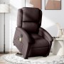 Sillón masaje eléctrico reclinable elevable tela marrón oscuro de , Sillones - Ref: Foro24-3204205, Precio: 320,17 €, Descuen...