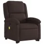 Sillón masaje eléctrico reclinable elevable tela marrón oscuro de , Sillones - Ref: Foro24-3204205, Precio: 341,61 €, Descuen...