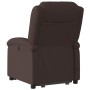 Sillón masaje eléctrico reclinable elevable tela marrón oscuro de , Sillones - Ref: Foro24-3204205, Precio: 320,17 €, Descuen...