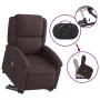 Sillón masaje eléctrico reclinable elevable tela marrón oscuro de , Sillones - Ref: Foro24-3204205, Precio: 341,61 €, Descuen...