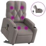 Sillón de masaje eléctrico reclinable elevable tela taupé de , Sillones - Ref: Foro24-3204754, Precio: 342,62 €, Descuento: %