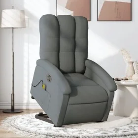 Sillón de masaje eléctrico reclinable elevable tela gris oscuro de , Sillones - Ref: Foro24-3204129, Precio: 384,71 €, Descue...