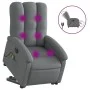 Sillón de masaje eléctrico reclinable elevable tela gris oscuro de , Sillones - Ref: Foro24-3204129, Precio: 384,71 €, Descue...