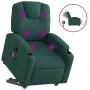 Sillón masaje eléctrico reclinable elevable tela verde oscuro de , Sillones - Ref: Foro24-3204410, Precio: 342,36 €, Descuent...