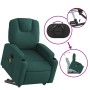 Sillón masaje eléctrico reclinable elevable tela verde oscuro de , Sillones - Ref: Foro24-3204410, Precio: 320,92 €, Descuent...