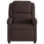 Sillón reclinable de masaje eléctrico tela marrón oscuro de , Sillones - Ref: Foro24-3204157, Precio: 254,00 €, Descuento: %