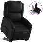 Sillón reclinable elevable cuero artificial negro de , Sillones - Ref: Foro24-3204226, Precio: 298,58 €, Descuento: %