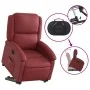 Red artificial leather liftable recliner armchair by , Armchairs - Ref: Foro24-3204230, Price: 280,42 €, Discount: %