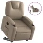 Sillón elevable eléctrico cuero artificial capuchino de , Sillones - Ref: Foro24-3204450, Precio: 348,17 €, Descuento: %